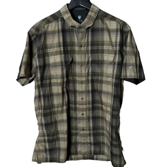 Kuhl Mens Plaid Button Down Shirt Medium - Picture 1 of 4